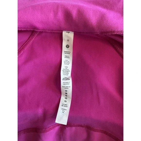 New Lululemon Nulu Cropped Define Jacket Size 10 Sonic Pink SNCP Full Zip NWT - Picture 12 of 16